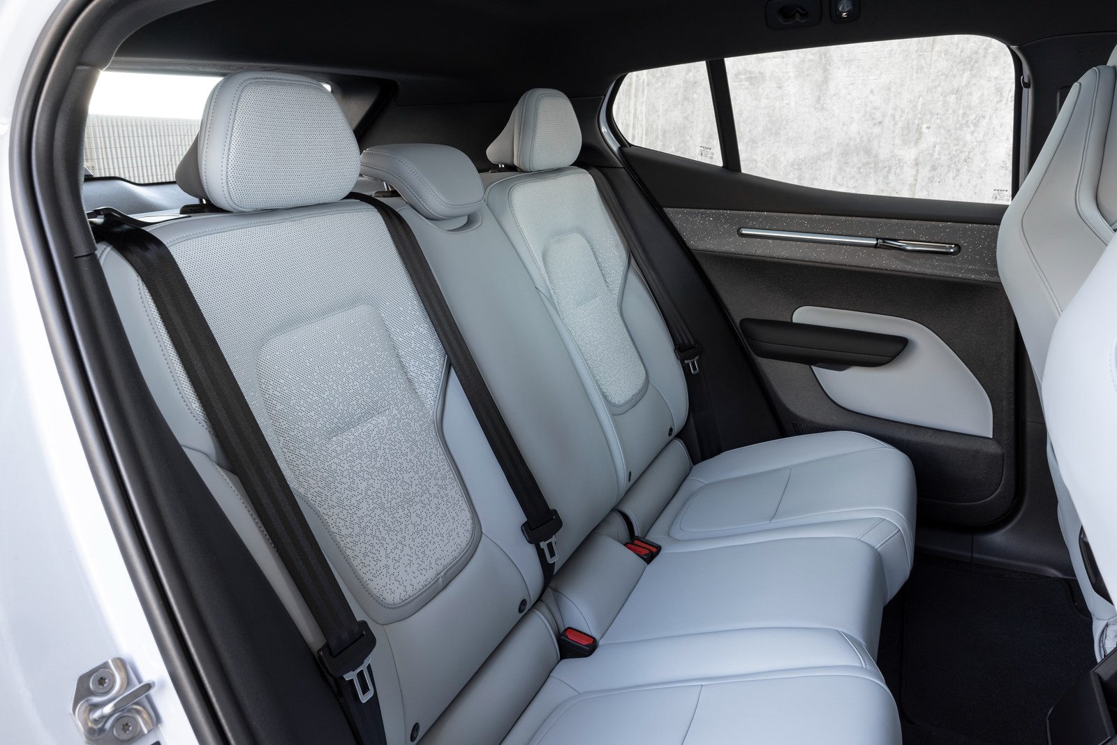 Volvo EX30 rear seats in light upholstery